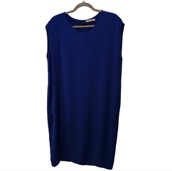 MM Lafluer Tunic Type Dress With Pockets and Neck Tie. Size Large - Picture 4 of 7